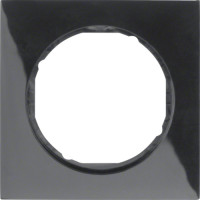 Рамка 1-постова, колір чорний, глянець, пластик, R.3 Berker 10112245