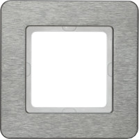 Рамка 1-постовая, цвет нержавеющая сталь, матовый, металл, Q.7 Berker 10116083