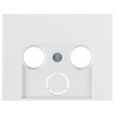 Накладка до антенної розетки 2/3 отвори, колір пол.білизна, глянець, K.1 Berker 12017019