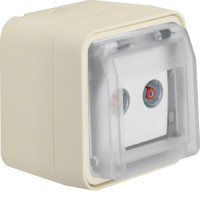 Розетка антенна, 2 отвори, прохідна, IP55, біла, W.1 Berker 12033522