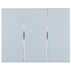 Клавіша 3Х, колір алюміній, метал, матовий, K.5 Berker 14657003