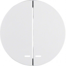 Клавіша 2Х з лінзами, колір полярна білизна, глянець, R.x Berker 16272089