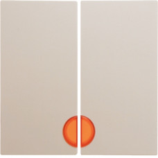 Клавіша 2Х з лінзами, колір слонова кістка, глянець, S.1 Berker 16278982