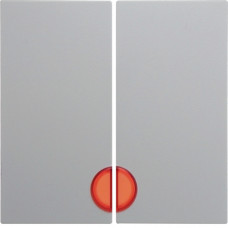 Клавіша 2Х з лінзами, колір пол.білизна, глянець, S.1 Berker 16278989