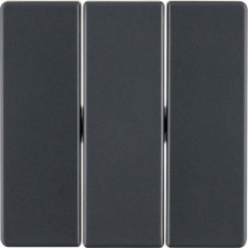 Клавіша 3Х, колір антрацит, бархатний лак, Q.х Berker 16656086