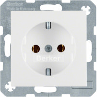 Розетка з з/к, 16А/250В, колір пол.білизна, матовий, S.1 Berker 47431909