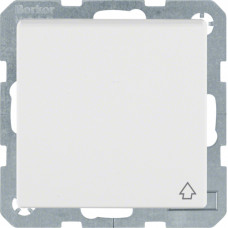 Розетка з з/к, 16А/250В, з кришкою, зі шторками, колір пол.білизна,бархатний лак, Q.х Berker 47516079