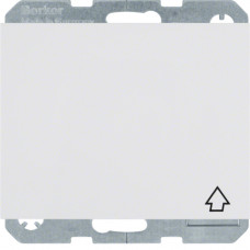 Розетка з з/к, 16А/250В, з кришкою, зі шторками, колір пол.білизна, глянець, K.1 Berker 47517209