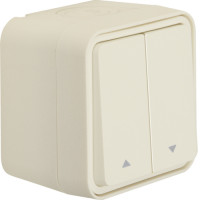 Кнопка до жалюзі 2-клавішна IP55, біла, 10А/250В W.1 Berker 50753532