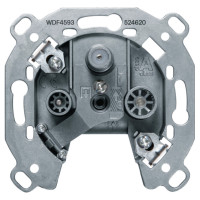Розетка антенная, 3 отверстия, отдельная Berker WDF4593
