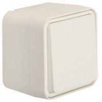 Переключатель IP55, белый, 10АX/250В W.1 Berker WNC001B