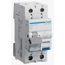Диференційний автоматичний вимикач QC 1P+N 6kA B-16A 10mA A, Hager ACS916D