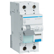 Диференційний автоматичний вимикач 1P+N 6kA B-25A 30mA A, Hager ADA925D