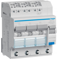 Диференційний автоматичний вимикач 3x(1P+N) 6kA C-16A 30mA тип-А QuickConnect, Hager ADZ366D