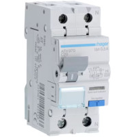 Дифференциальный автоматический выключатель 1P+N 6kA C-20A 300mA HI, Hager AFH970