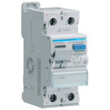 Пристрій захисного відключення ПЗВ 2P, 63A, 30 mA, F, 10kA, 2м, Hager CDF563D