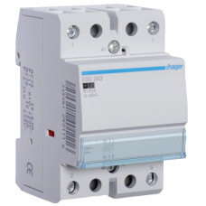 Контактор 63A, 2НВ, 230В, 3м Hager ESC263
