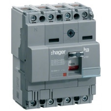 Автоматичний вимикач x160, In=20А, 4п, 18kA, Тфікс./Мфікс. Hager HDA021L