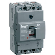 Автоматичний вимикач x160, In=25А, 3п, 18kA, Тфікс./Мфікс. Hager HDA025L