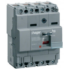 Автоматичний вимикач x160, In=25А, 4п, 18kA, Тфікс./Мфікс. Hager HDA026L