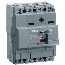 Автоматичний вимикач x160, In=32А, 4п, 18kA, Тфікс./Мфікс. Hager HDA033L