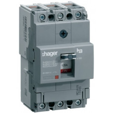 Автоматичний вимикач x160, In=40А, 3п, 18kA, Тфікс./Мфікс. Hager HDA040L