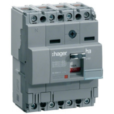 Автоматичний вимикач x160, In=40А, 4п, 18kA, Тфікс./Мфікс. Hager HDA041L