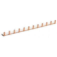 Шина з'єднувальна гребінчата, 1-полюсна на 12 модулів, з ізоляцією, 10мм2 Hager KB163A