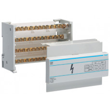 Блок розподільний In=125A, 4п, 7,5мод., вхід 1х35 вихід 1х25 + 10х16мм2 Hager KJ01C