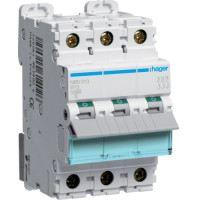 Автоматичний вимикач In=13 А, 3п, B, 10 kA, 3м Hager NBN313