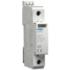 Розрядник (ПЗІП) T2 1P змінний 40kA IT з індикацією +дод.контакт, Hager SPB117