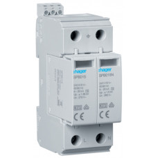 Розрядник (ПЗІП) T2 2P змінний 40kA TT/TNS з індикацією +дод.контакт, Hager SPB215