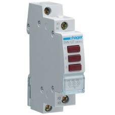 Індикатор потрійний LED, 230В, 3 червоних, 1м Hager SVN127
