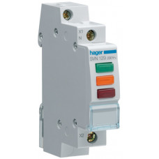 Індикатор потрійний LED, 230В, червоний-зелений-помаранчевий, 1м Hager SVN129