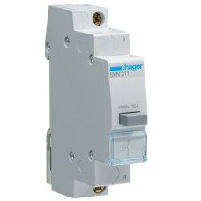 Вимикач кнопковий з поверненням 230В/16А, 1НВ, 1м Hager SVN311