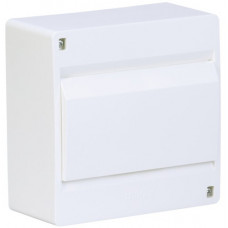 Щит наружного встановлення з білими дверцятами 6 мод. COSMOS Hager VD106PD