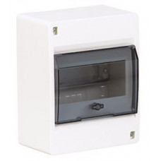 Щит наружного встановлення з прозорими дверцятами 6 мод. COSMOS Hager VD106TD