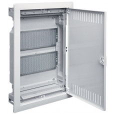 Щит 2-рядний для ММ-обладнання, в/у з металевими дверями, VOLTA Hager VU24NWB