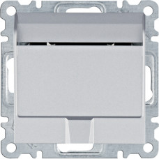 Вимикач для готельних карток, срібний, Lumina Hager WL0512