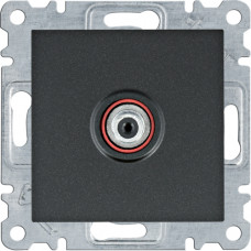 Розетка САТ Lumina, чорна, Hager WL3233